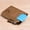Khaki, variant on Men's Compact Zip Wallet, Vintage Brown, RFID Blocking & Durable