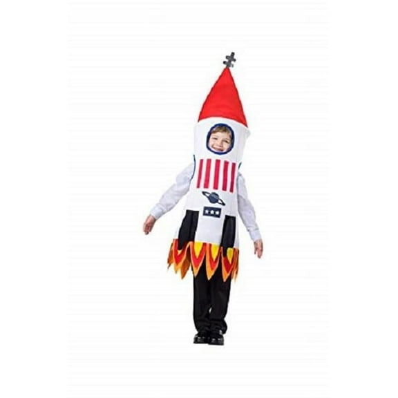 1074-T4-S Kids Rocket Ship Costume with Tunic, Multi Color - Toddler 4 & Small