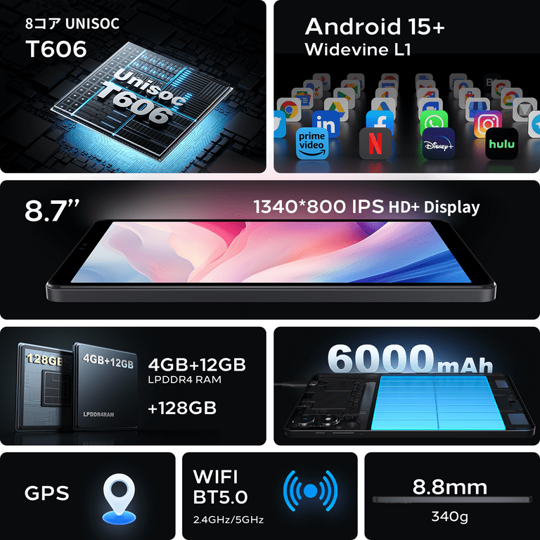 Walmart Black Friday Deals 2025 - OTVOC E8A Android 15 Tablet 8.7