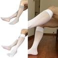 thumbnail image 2 of Men's Sheer Casual Socks Knee Highs Dress Socks Nylon Over the Calf Dress Socks, 2 of 21