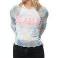 thumbnail image 3 of The Beatles Womens Logo Mesh Long-Sleeved Crop Top, 3 of 4