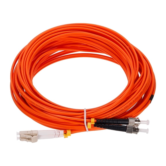 Uxcell 10 Meters 32.8Ft Fiber Patch Cable Multimode LC-ST OM1 LSZH Fiber Optic Jumper Orange For Network Transceiver 1Pc
