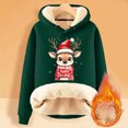 thumbnail image 2 of Long Sleeved Fawn Print Loose Hoodie, 2 of 4
