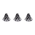 thumbnail image 2 of Guardoinrt Cloth Floral Print Scarf Soft Breathable And Lightweight Portable For Versatile Easy Matching Black and White 3Set, 2 of 6