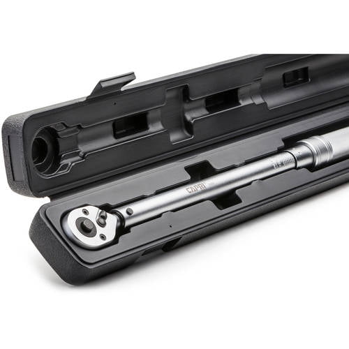 Capri Tools 30-250 Foot Pound Industrial Torque Wrench, 1/2" Drive, Matte Chrome