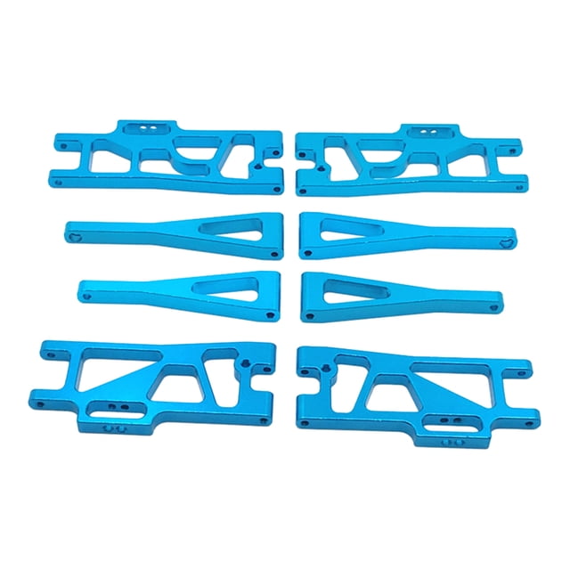 Bewildely RCGOFFLOW Aleación de aluminio Estilo perfecto Brazo de suspensión trasero delantero CNC mecanizado Rc Brazo de suspensión trasero Kits de construcción modelo Azul