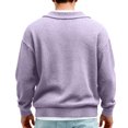 thumbnail image 5 of Vetsdori Mens Waffle Tshirts Long Sleeve Comfy Pullover Winter Casual Solid Color Outdoor Shirts for Men Stylish, 5 of 5