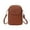 Brown, variant on breaise PU Leather Small Crossbody Bags for Women Solid Color Commuting Shoulder Messenger Bag Cute Purse Shoulder Bag