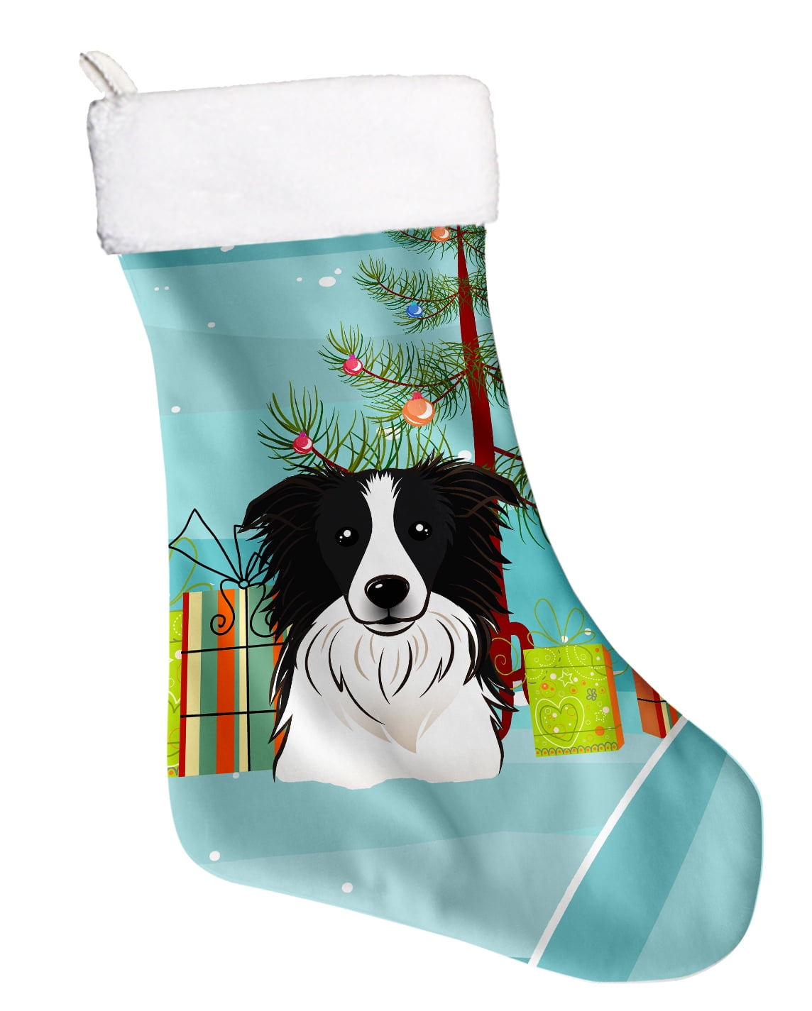 Border Collie Christmas Stocking 