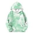 thumbnail image 3 of Fancifize Kids Tie-Dye Hoodies Fleece Sweatshirt Long Sleeve Pullover Tops Workout Casual Loose Outfits, 3 of 5