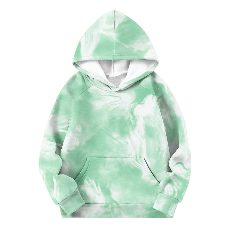 yardsong Girls Hoodie Graphic Lightweight Oversized Tie Dye Print
