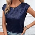 thumbnail image 5 of Womens Athletic Tops Athletic Shirts Women Loose Fit Loose Fit Tops for Women Long Sleeve Tee Shirt T Shirt Long Sleeve Running Short Womens Medium Shirts Compression T Blue S, 5 of 8