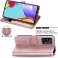 thumbnail image 2 of case for Samsung Galaxy A72 5G Cartoon Girl Wallet Case,Cat Dog Style Flip Phone Cover with Card Holder Wrist Strap & Screen Protector Kickstand PU Leather Cases for Samsung Galaxy A72 4G MG Rose Gold, 2 of 16
