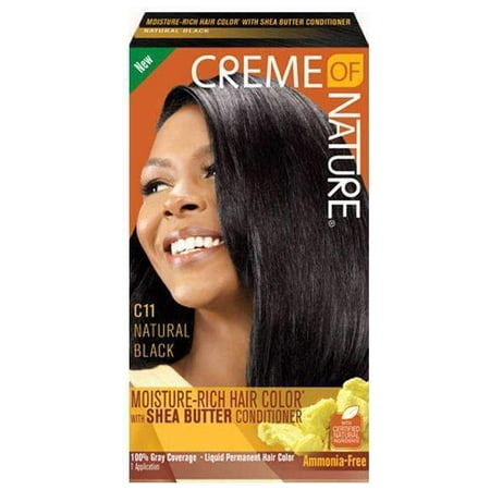 Creme Of Nature Liquid Hair Color C11 Natural Black Walmart