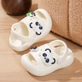 thumbnail image 5 of kpoplk Kids Cloud Slides Boys Girls Pillow Slippers – Slip-On Slide Sandals, Summer Beach Pool Shoes, Indoor and Outdoor(White,5.5), 5 of 8