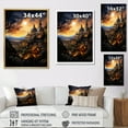 thumbnail image 4 of Designart "Skyline Christianity Jerusalem art painting I" Religion & Spirituality Floater Framed Canvas Print, 4 of 7