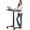 Black, variant on Mobile Small Standing Rolling Desk Adjustable Height, Portable Laptop Desk on Wheels, Workstation for Home Office with Hook,White