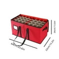 thumbnail image 3 of Sac de Rangement Cadeau de Noël Sac de Rangement avec Compartiments Boîte de Rangement en Tissu Oxford pour Décorations de Vacances (Rouge, 1pcs) Rkxzt, 3 of 9
