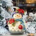 thumbnail image 4 of Snowman Christmas Decorations Acrylic Ornaments Snowman Decor for Christmas Tree Decorative Hanging Ornaments (B), 4 of 6