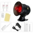 thumbnail image 4 of Alerta de seguridad para el hogar Sensor IR Detector de movimiento antirrobo inalámbrico Monitor de alarma enchufe 100-240VUS, 4 of 12