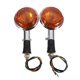 thumbnail image 2 of QUANBU Motorcycle Amber Round Turn Signals Lights Blinker Indicator Lens for Yamaha Road Star Virago V Star 85-99 2 Pack, 2 of 5