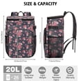 thumbnail image 3 of Travel Cooler Bag - Pioneer Flower Camping Beer Cooler Backpack with Bottle Opener- Waterproof Insulated Picnic Backpacks - Cooler Bag for Beach, 3 of 6