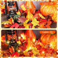 thumbnail image 4 of 1Pcs Fall Decor Fall Maple Leaves Garland With Lights 5.58Ft Connectable Lighted Fall Garland Artificial Colorful Hanging Garland For Indoor Outdoor Fireplace Autumn Thanksgiving Decor, 4 of 7