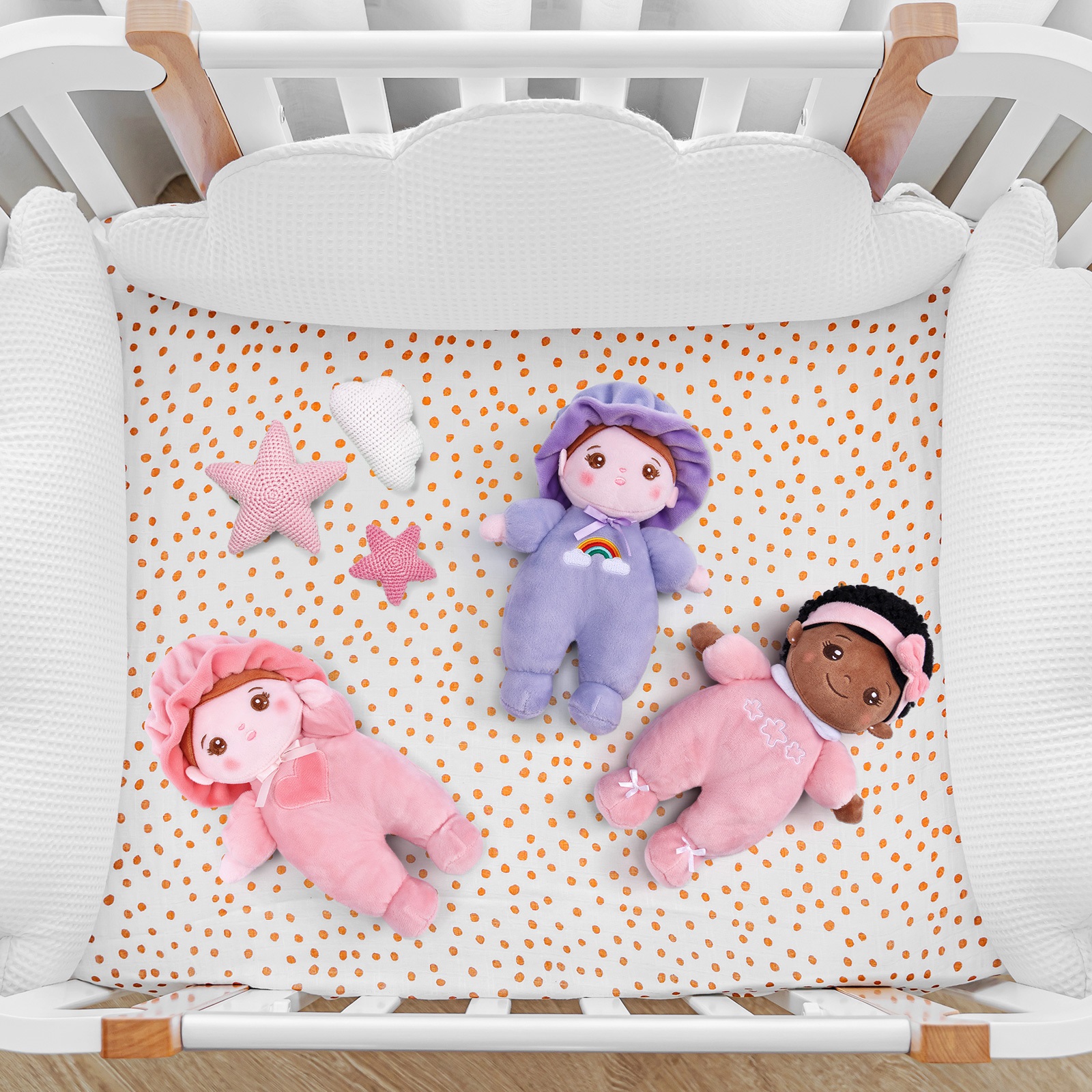 OUOZZZ Soft Baby Doll, 10 Inch African American Doll photo 2