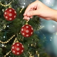 thumbnail image 5 of 12-Pack Snowflake Christmas Ball Ornaments, Shatterproof Foam Xmas Tree Decor with Gift Box, Indoor & Outdoor Use, Safe for Kids & Pets Red, 5 of 6