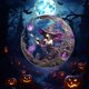 thumbnail image 5 of Decoración de Halloween, adornos de Halloween, regalos de Halloween, decoración del hogar, bruja con colgante de cristal, colgante de pared de acrílico, decoración del hogar, colgante de acrílico, 5 of 8