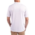 thumbnail image 2 of Men's Cutter & Buck White Baylor Bears Prospect Eco Textured Stretch Recycled Polo, 2 of 3