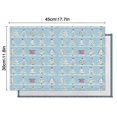 thumbnail image 5 of Blue Christmas Tree Pattern Summer Placemats Table Placemats Set Of 6-Linen Kitchen Washable Placemats Table Mats 11.8"x17.7" Non-Slip Heat Resistant, 5 of 5