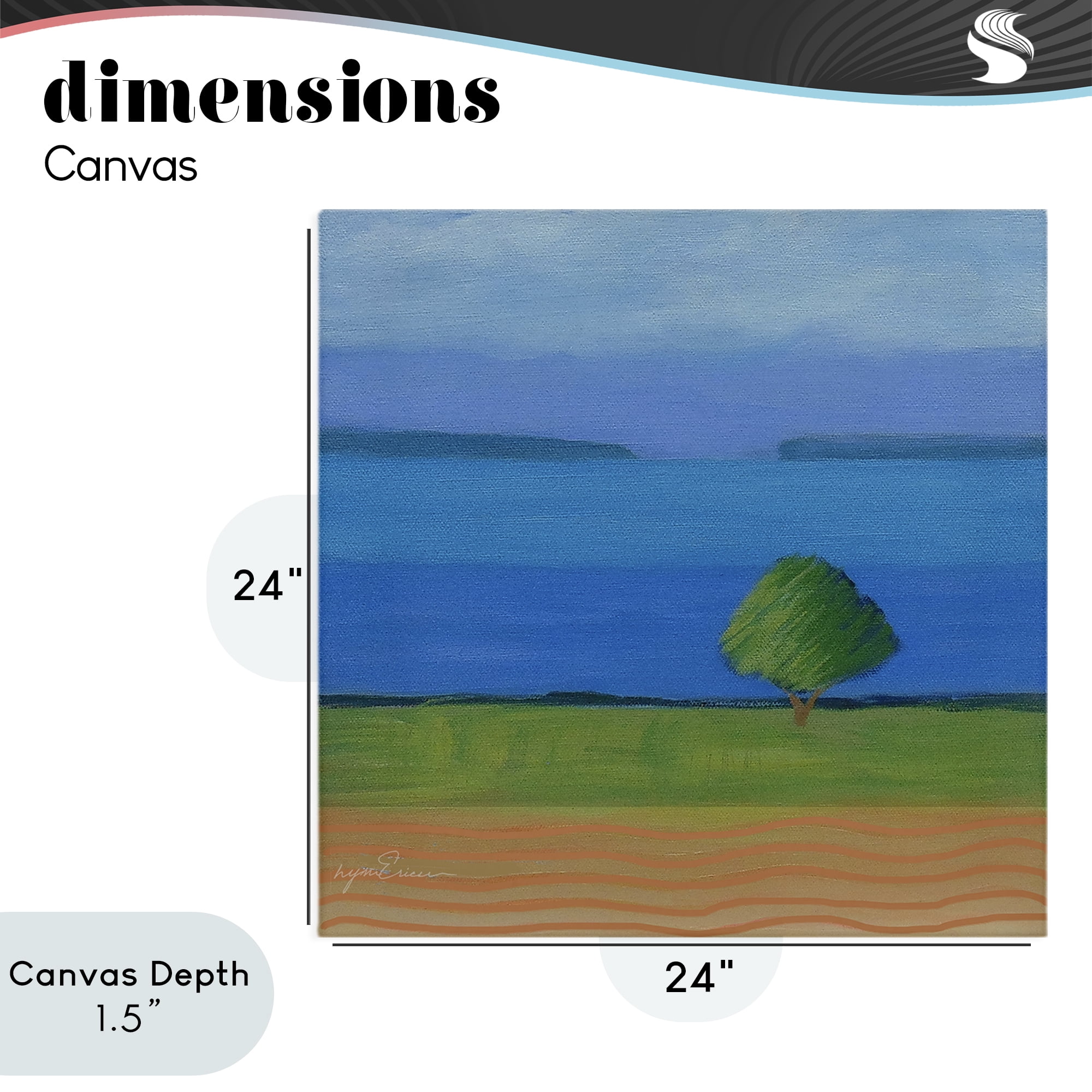 Stupell Industries Lone Tree at Spring Cove Canvas Wall Art, design by Lynn Ericson Fine Art