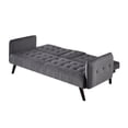 thumbnail image 5 of Beniamino 78'' Velvet Square Arm Sleeper, 5 of 5
