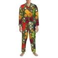 thumbnail image 4 of Kll Begetable Sleepwear Mens Flannel Pajamas,Long Cotton Pj Set, 4 of 9