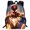 H_01, variant on Oxford Cloth Large Capacity Backpack, Spider Web Travel Stamp Bookbag with Side Bottle Pockets for Back to School