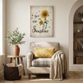 thumbnail image 3 of Canvas Wall Art, Yellow Sunflower Framed Canvas Prints for Living Room Bedroom, Summer Vintage Flower Bee Sunshine Extra Large Gallery Wrapped Wall Decor for Home Office, Gifts, 24"x36" Ship Next Day, 3 of 9