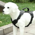 thumbnail image 4 of CoreLife Reflective Dog Harness, No Pull / No Choke [Front & Back 3 Leash Attachments] Mesh & Vegan Leather Reflective Dog Vest with Handle (for Small Medium Large Dog), 4 of 7