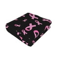 thumbnail image 2 of KLL Breast Cancer Awareness Print Fleece Throw Blanket, Horizontal Fleece Bedding Cute Soft Blankets Comfy Fleece Flannel Plush Home Decor for Couch & Bed -60"x50", 2 of 9