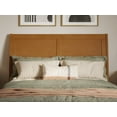 thumbnail image 6 of AFI Valencia Full Solid Wood Low Profile Sleigh Platform Bed, Light Toffee, 6 of 12