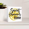 thumbnail image 3 of Zomyto 5"x5" Lemon Decor Wood Box Sign Sweet Summer Time Lemon Wooden Block Sign Desk Décor,Farmhouse Summer Lemon Sign Decor, 3 of 7