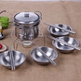 thumbnail image 5 of Exquisite Toy Cookware Playset, Stainless Steel Pots and Pans for Creative Pretend Play House, Riveted Construction Ensures Quality & Safety, Ideal Gift for Little Chefs (27 Piece), 5 of 5