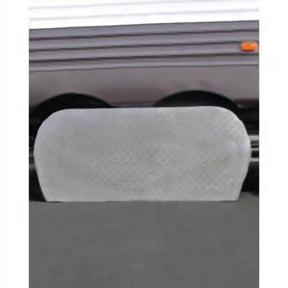ADCO 3723 Silver Multi Axle Double Diamond Plated Steel Vinyl Tyre Gard Wheel Cover (Fits 27"-29")