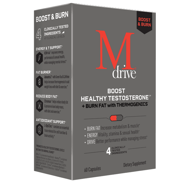 Mdrive Boost and Burn Testosterone Booster and Fat Burner for Men