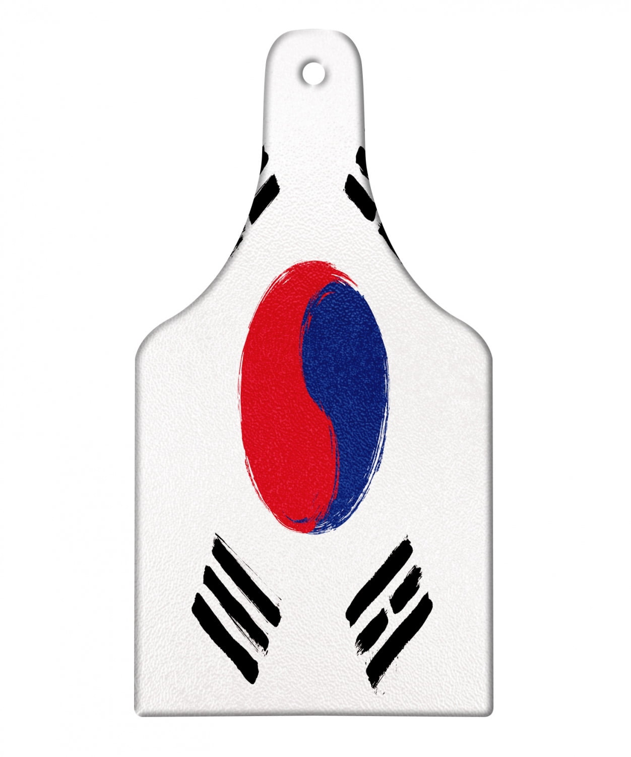 Korean Flag Cutting Board, South Korea Country Concept Grunge Painting