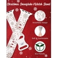 thumbnail image 3 of Wearlizer Christmas Snowflake Engraved Silicone Band Compatible with Apple Watch Band for Women 40mm 38mm 41mm 42mm 44mm 45mm 49mm, Soft Two-Tone Sport Strap for iWatch Series 9 8 7 6 5 4 3 SE Ultra, 3 of 6