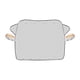 thumbnail image 1 of CAIROYAR Funda para parabrisas de coche con espejo lateral, parasol de invierno♯, 1 of 7