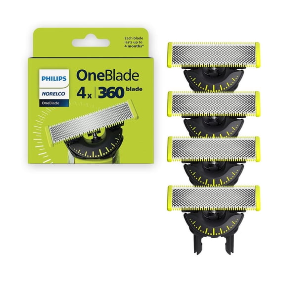 Cuchillas de repuesto Philips Norelco OneBlade 360, paquete de 4