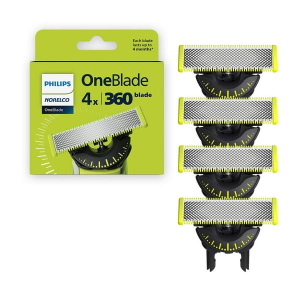 Cuchillas de repuesto Philips Norelco OneBlade 360, paquete de 4