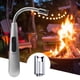 thumbnail image 4 of Encendedor de arco eléctrico giratorio de 360°, encendedor de pulso USB sin llama, a prueba de viento para barbacoa (plateado), 4 of 8